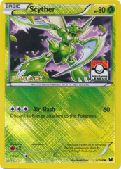 Scyther 4/108 Crosshatch Holo 1st Place Promo - Pokemon League Challenge